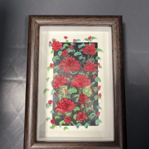 Rozen schilderijtje 12x17cm - nieuw